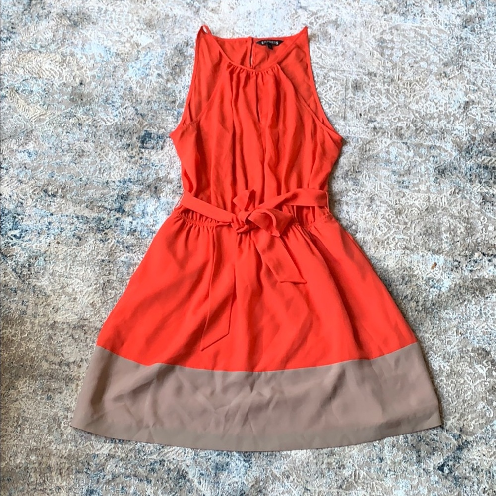 Express Coral Dress